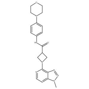 1-(3-methyl-3H-[1,2,3]triazolo[4,5-d]pyrimidin-7-yl)-N-(4-morpholinophenyl)azetidine-3-carboxamide Structure