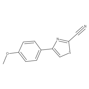 4-(4-Methoxyphenyl)-thiazole-2-carbonitrile结构式