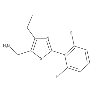(2-(2,6-Difluorophenyl)-4-ethylthiazol-5-yl)methanamine Structure