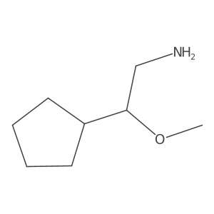 2-Cyclopentyl-2-methoxyethan-1-amine结构式