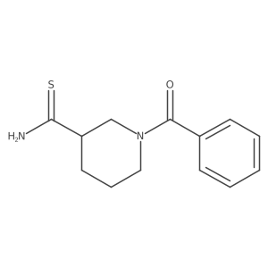 1-Benzoylpiperidine-3-carbothioamide结构式