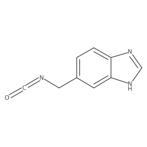 5-(Isocyanatomethyl)-1h-1,3-benzodiazole结构式