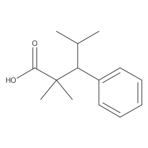 2,2,4-Trimethyl-3-phenylpentanoic acid结构式