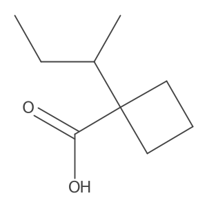 1-(Sec-butyl)cyclobutane-1-carboxylic acid Structure