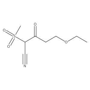 5-Ethoxy-2-methanesulfonyl-3-oxopentanenitrile Structure
