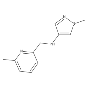 1-methyl-N-((6-methylpyridin-2-yl)methyl)-1H-pyrazol-4-amine结构式