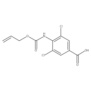 3,5-Dichloro-4-{[(prop-2-en-1-yloxy)carbonyl]amino}benzoic acid Structure