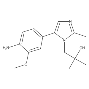 1-(5-(4-Amino-3-methoxyphenyl)-2-methyl-1H-imidazol-1-yl)-2-methylpropan-2-ol结构式