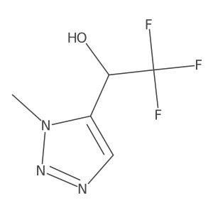 2,2,2-trifluoro-1-(1-methyl-1H-1,2,3-triazol-5-yl)ethan-1-ol Structure