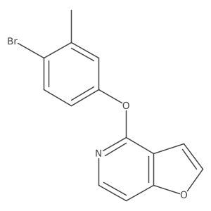 4-(4-Bromo-3-methylphenoxy)furo[3,2-c]pyridine结构式