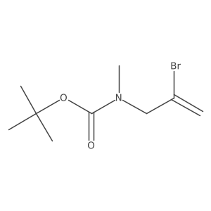 tert-butyl N-(2-bromoprop-2-en-1-yl)-N-methylcarbamate结构式
