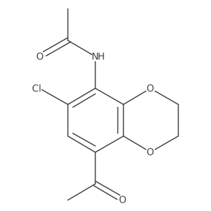 5'-Chloro-2',3'-ethylenedioxy-4'-(methylcarbonylamino)-acetophenone Structure