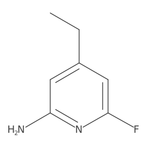 4-Ethyl-6-fluoropyridin-2-amine结构式