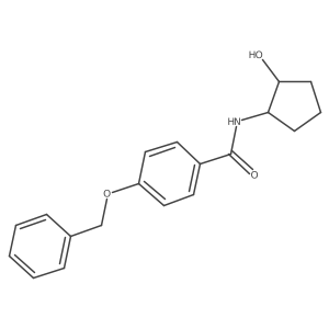 rel-N-[(1R,2R)-2-Hydroxycyclopentyl]-4-(phenylmethoxy)benzamide结构式