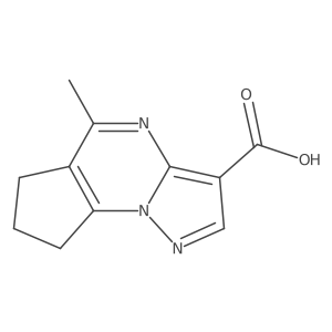 7,8-Dihydro-5-methyl-6H-cyclopenta[e]pyrazolo[1,5-a]pyrimidine-3-carboxylic acid Structure
