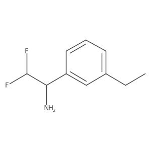1-(3-Ethylphenyl)-2,2-difluoroethan-1-amine Structure