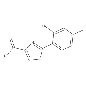 5-(2-Chloro-4-methylphenyl)-1,2,4-oxadiazole-3-carboxylic acid结构式