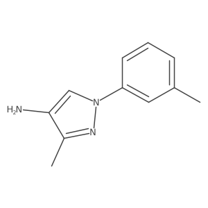 3-Methyl-1-(m-tolyl)-1H-pyrazol-4-amine结构式