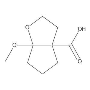6A-methoxy-hexahydro-2H-cyclopenta[b]furan-3a-carboxylic acid Structure