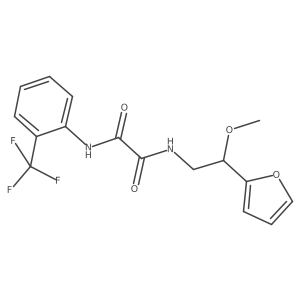 N1-(2-(furan-2-yl)-2-methoxyethyl)-N2-(2-(trifluoromethyl)phenyl)oxalamide Structure