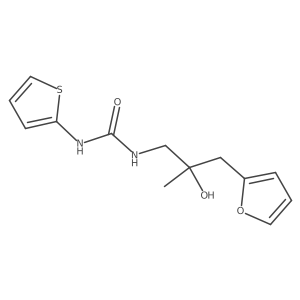 1-(3-(Furan-2-yl)-2-hydroxy-2-methylpropyl)-3-(thiophen-2-yl)urea结构式