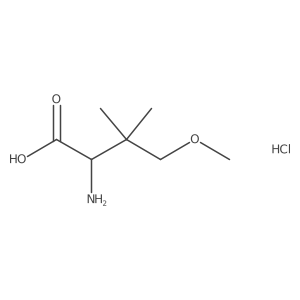 2-Amino-4-methoxy-3,3-dimethylbutanoic acid hydrochloride Structure