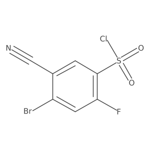 4-Bromo-5-cyano-2-fluorobenzenesulfonyl chloride Structure