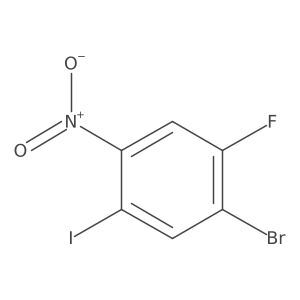 1-Bromo-2-fluoro-5-iodo-4-nitrobenzene Structure