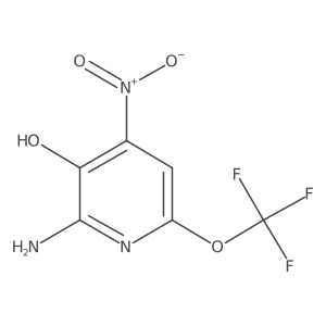 2-Amino-4-nitro-6-(trifluoromethoxy)pyridin-3-ol结构式
