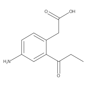 2-(4-Amino-2-propionylphenyl)acetic acid结构式
