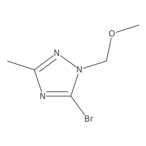 5-bromo-1-(methoxymethyl)-3-methyl-1H-1,2,4-triazole结构式