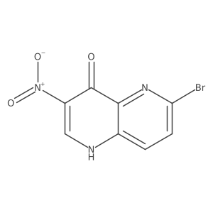 6-Bromo-3-nitro-1,5-naphthyridin-4-ol结构式