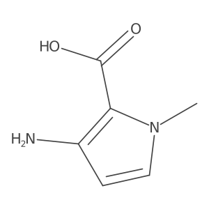 3-Amino-1-methyl-1H-pyrrole-2-carboxylic acid结构式