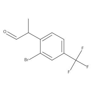 2-[2-Bromo-4-(trifluoromethyl)phenyl]propanal Structure