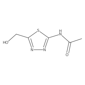 N-(5-(hydroxymethyl)-1,3,4-thiadiazol-2-yl)acetamide Structure