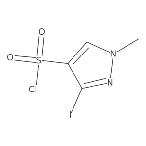 3-Iodo-1-methyl-1H-pyrazole-4-sulfonyl chloride Structure