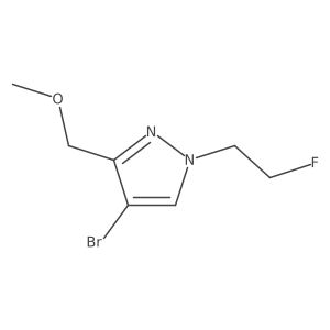 4-bromo-1-(2-fluoroethyl)-3-(methoxymethyl)-1H-pyrazole结构式