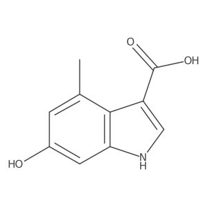 6-hydroxy-4-methyl-1H-indole-3-carboxylic acid Structure