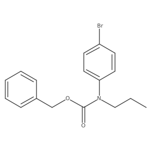 Benzyl N-(4-bromophenyl)-N-propylcarbamate结构式