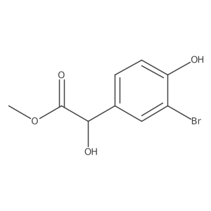 Methyl 2-(3-bromo-4-hydroxyphenyl)-2-hydroxyacetate Structure