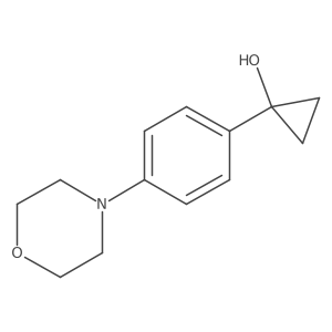 1-[4-(Morpholin-4-yl)phenyl]cyclopropan-1-ol结构式