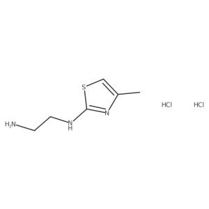 N1-(4-methyl-1,3-thiazol-2-yl)ethane-1,2-diamine dihydrochloride Structure