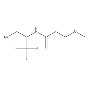 N-(3-amino-1,1,1-trifluoropropan-2-yl)-3-methoxypropanamide结构式