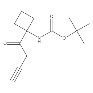 tert-butyl N-[1-(but-3-ynoyl)cyclobutyl]carbamate Structure