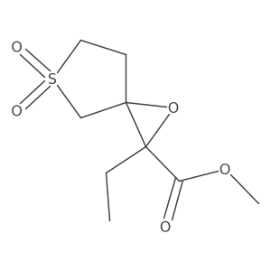 Methyl 2-ethyl-5,5-dioxo-1-oxa-5lambda6-thiaspiro[2.4]heptane-2-carboxylate Structure