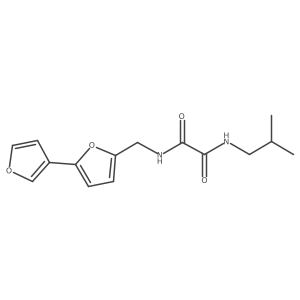 N1-([2,3'-bifuran]-5-ylmethyl)-N2-isobutyloxalamide结构式