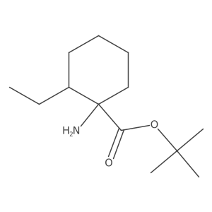 tert-Butyl 1-amino-2-ethylcyclohexane-1-carboxylate Structure