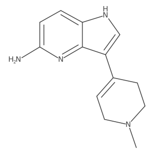 5-Amino-3-(1-methyl-1,2,3,6-tetrahydropyridin-4-yl)pyrrolo[3,2-b]pyridine结构式