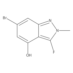 6-bromo-3-fluoro-2-methyl-2H-indazol-4-ol Structure