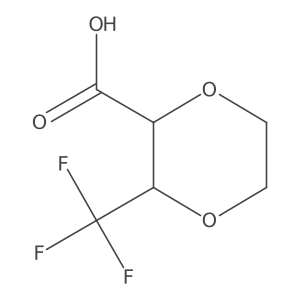 3-(Trifluoromethyl)-1,4-dioxane-2-carboxylic acid Structure